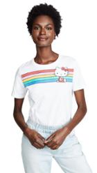 Chinti And Parker Hello Kitty Rainbow Stripe Tee