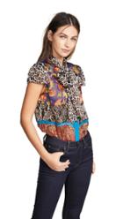 Alice Olivia Jeannie Bow Blouse