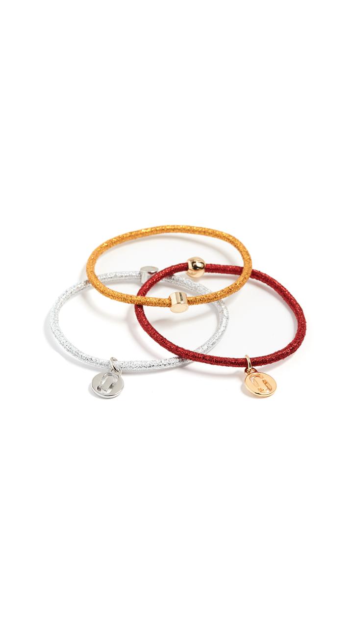 Marc Jacobs Double J Skinny Pony Hair Tie Set