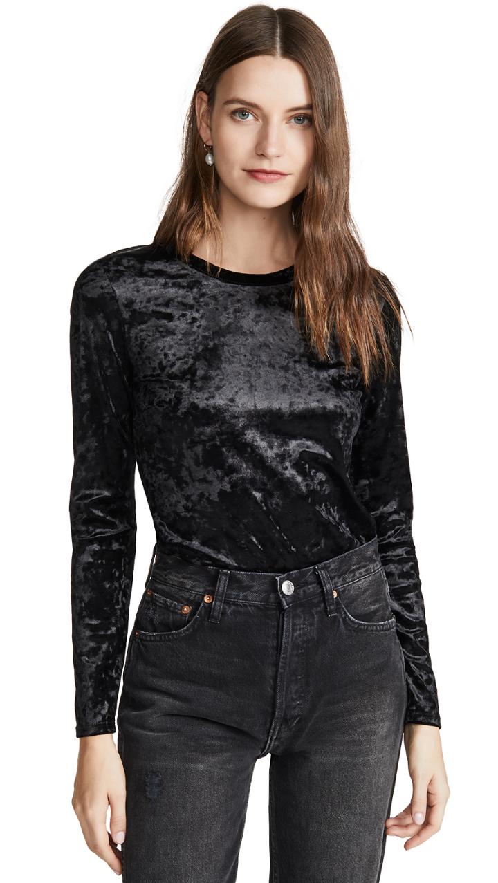 Enza Costa Velvet Bodysuit