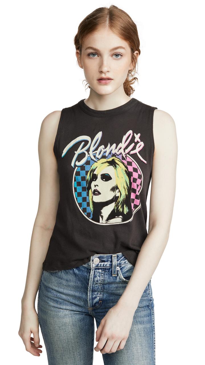 Chaser Gauzy Cotton High Low Muscle Tank