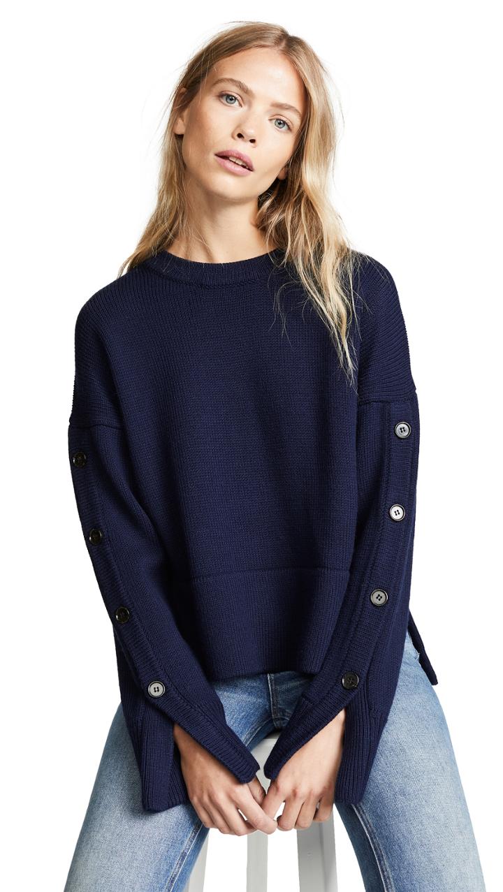 Jason Wu Grey Crew Neck Sweater