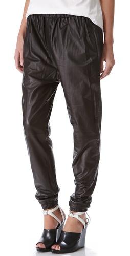 3.1 Phillip Lim Leather Track Pants