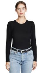 Goldie Ribbed Puff Shoulder Pullover