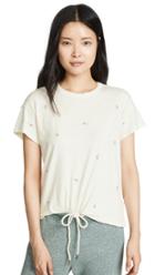 The Great The Boxy Crew Tee With Rose Embroidery