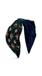 Namjosh Blue Plaid Embellished Headband