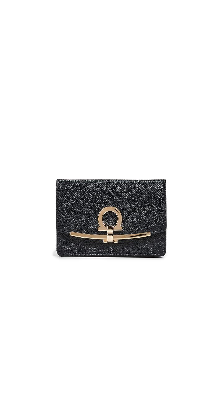 Salvatore Ferragamo Gancio Clip Card Case