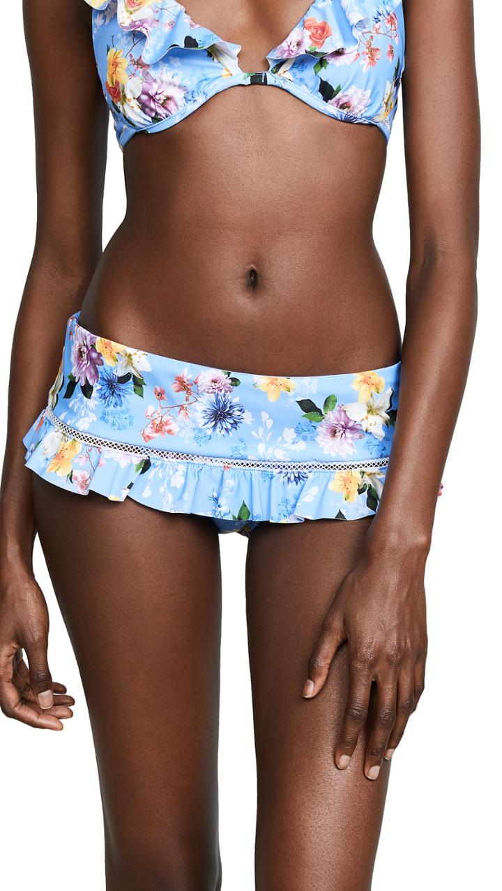 Nanette Lepore Monaco Bouquet Sweetheart Bikini Bottoms