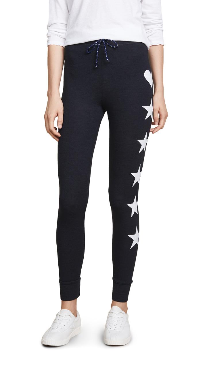 Sundry Stars Hearts Skinny Sweatpants