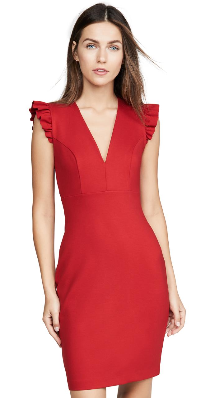 Susana Monaco Ruffle Edge Dress