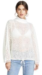 See By Chloe Turtleneck Lace Top