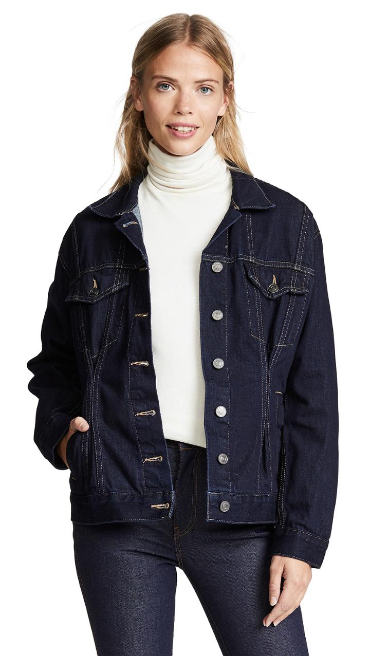 Current Elliott The Corset Trucker Jacket