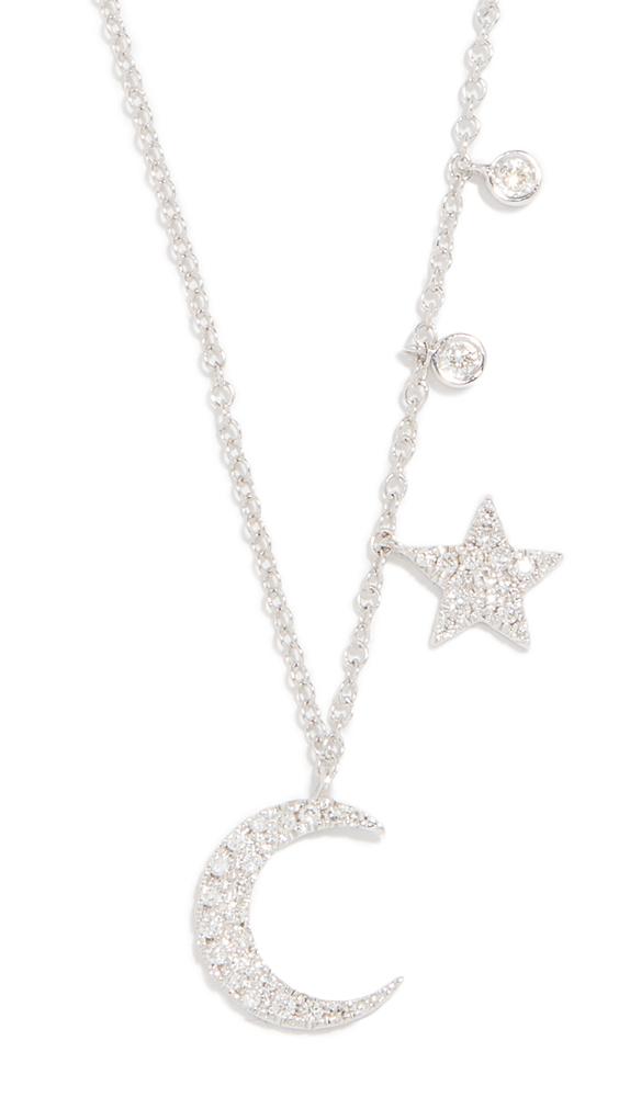 Meira T 14k Moon Star Necklace