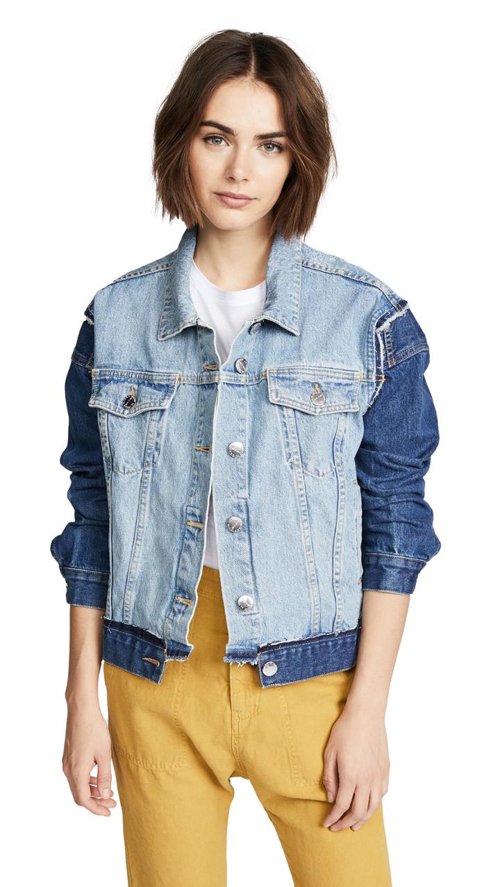 Current Elliott The Carina Denim Jacket