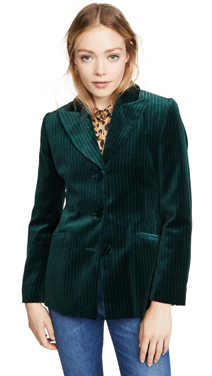 Alexa Chung Single Breasted Jacket