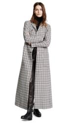 Giambattista Valli Plaid Long Wool Coat