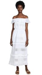 J O A Striped Wrap Dress