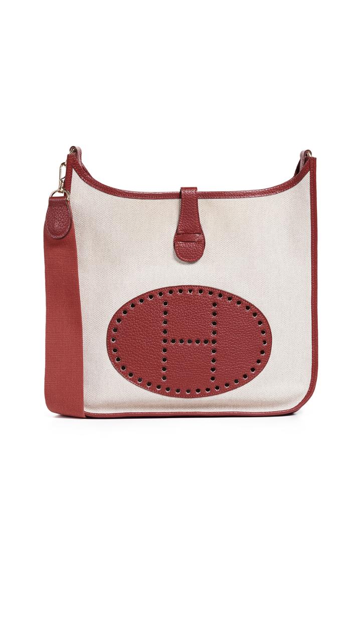 What Goes Around Comes Around Hermes Red Toile Evelyne I Pm Bag