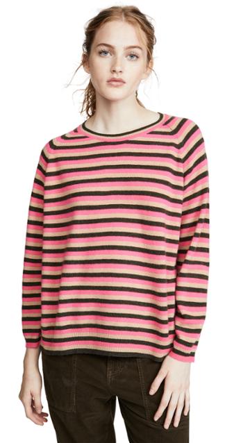 Jumper 1234 3 Color Stripe Cashmere Sweater