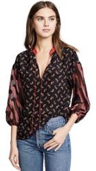 Alice Olivia Asha V Neck Blouse