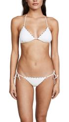 Marysia St Tropez Bikini Bottoms With French Knots