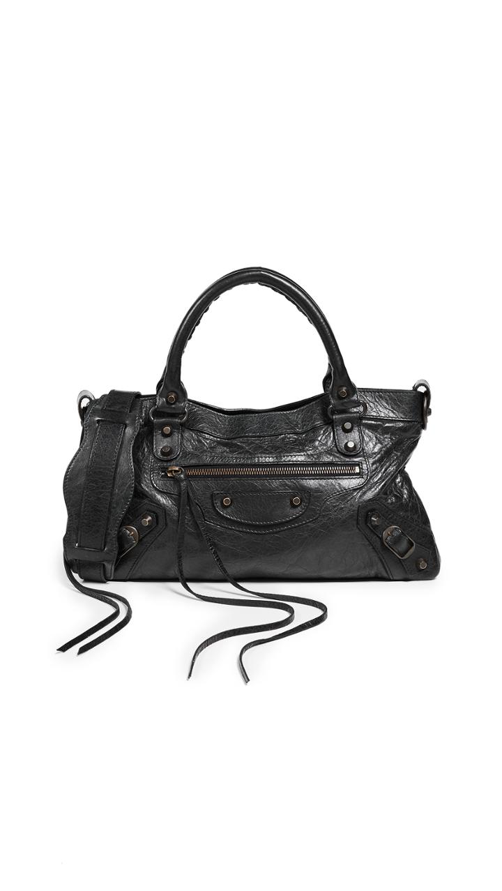 What Goes Around Comes Around Balenciaga Green Chevre Classic First Bag