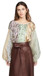 Silvia Tcherassi Balloon Sleeves Blouse