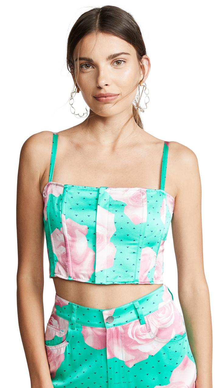 Fleur Du Mal Straight Neck Bustier