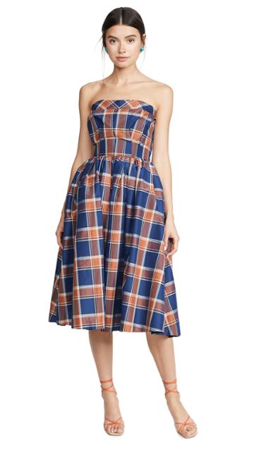 Pushbutton Creases Tube Dress