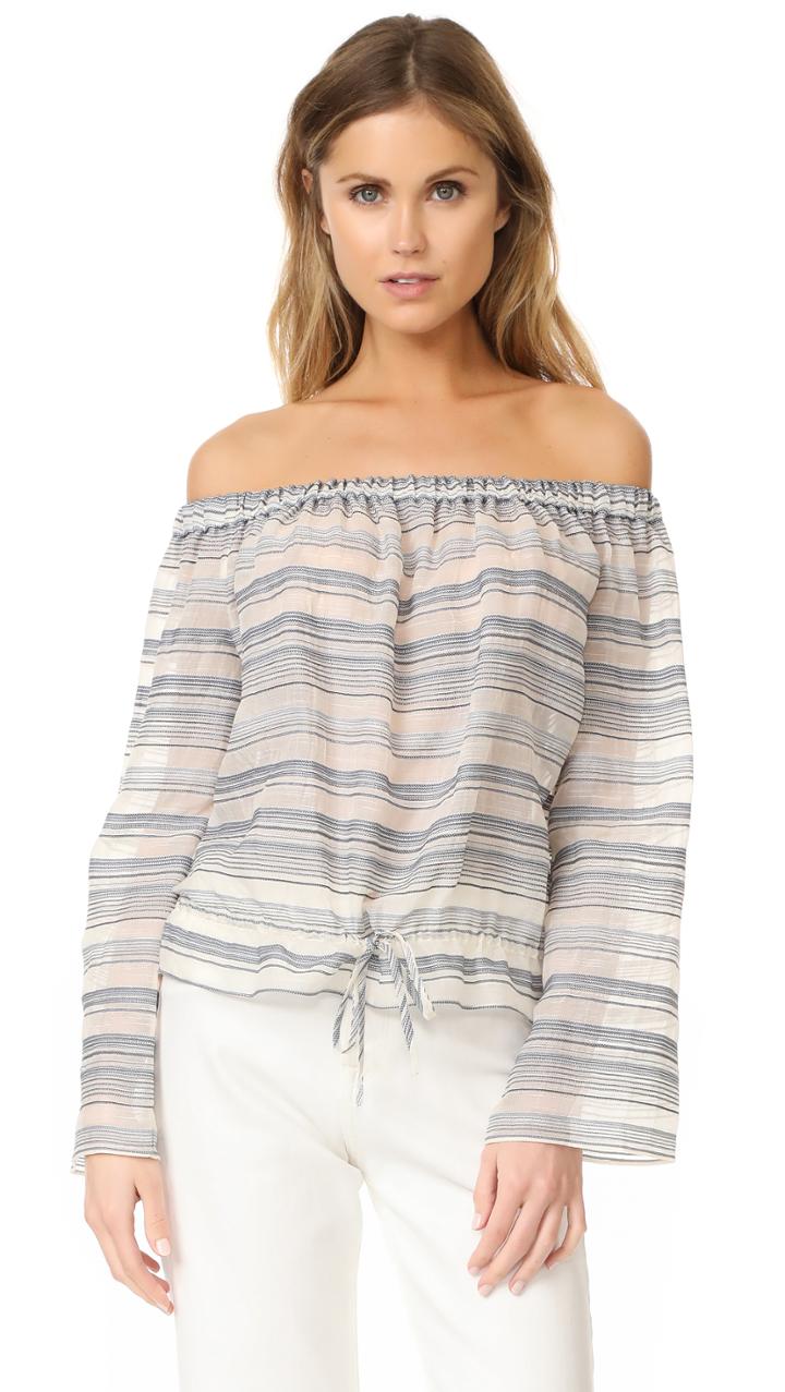 Theory Odettah Off Shoulder Top