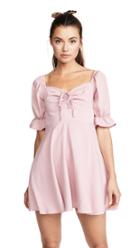 Re:named Re: Named Puff Sleeve Ruched Dress