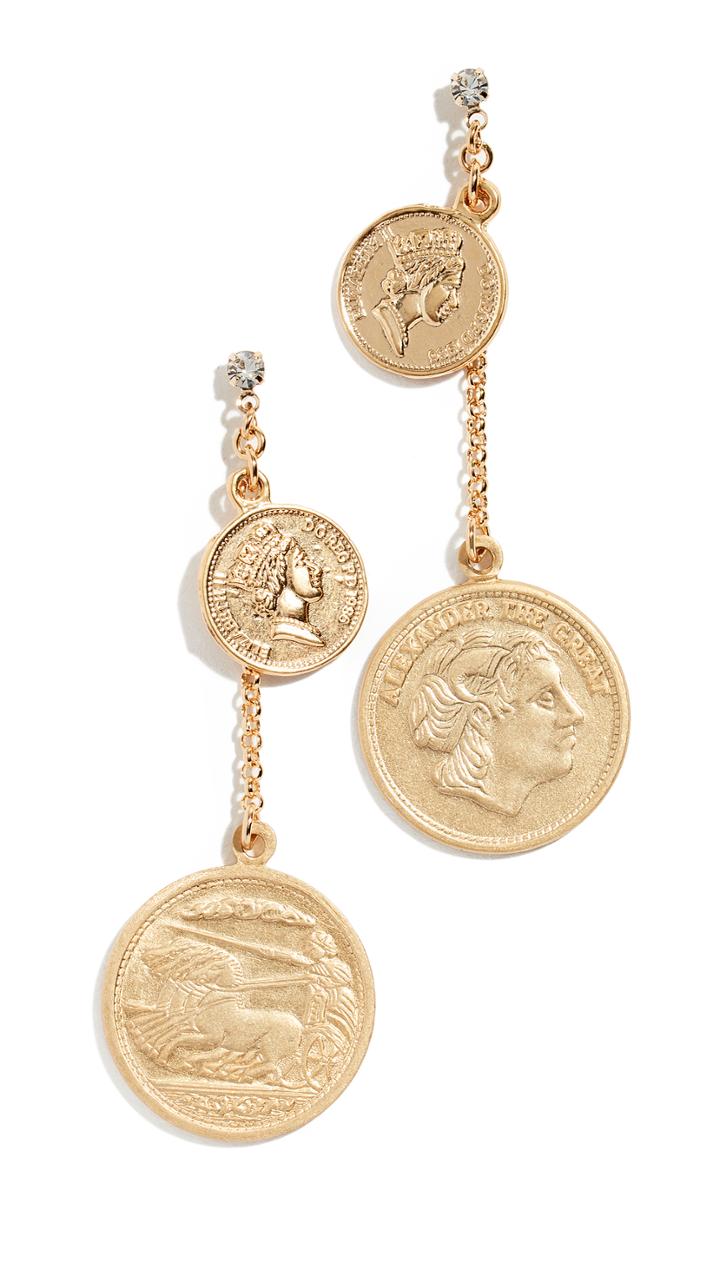 Shashi Selena Coin Earrings