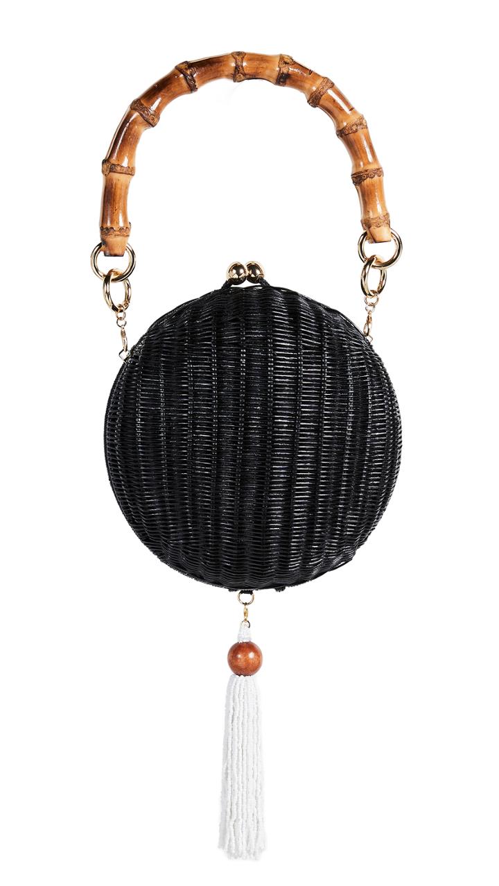 Serpui Marie New Lizzy Wicker Circle Bag