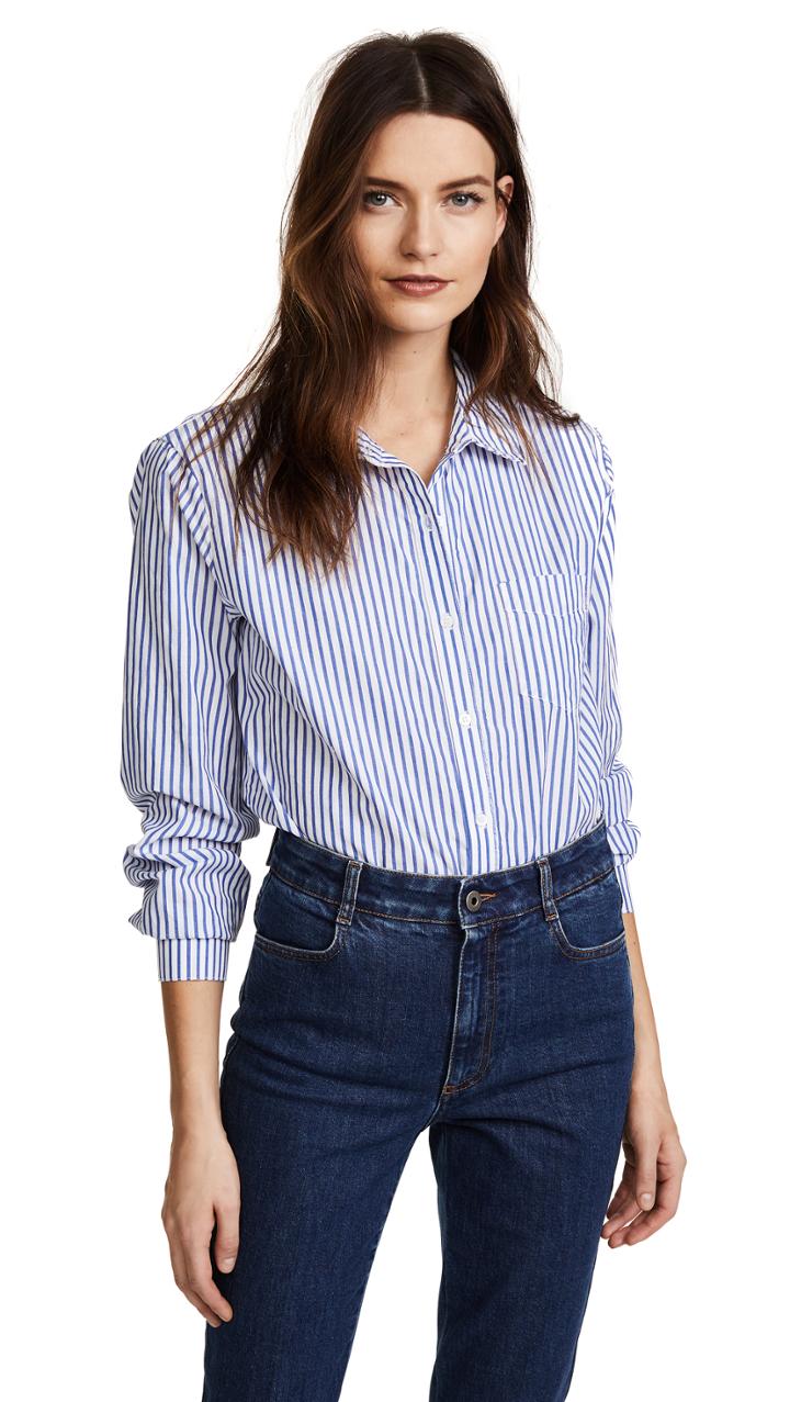 Stateside Striped Oxford Button Down