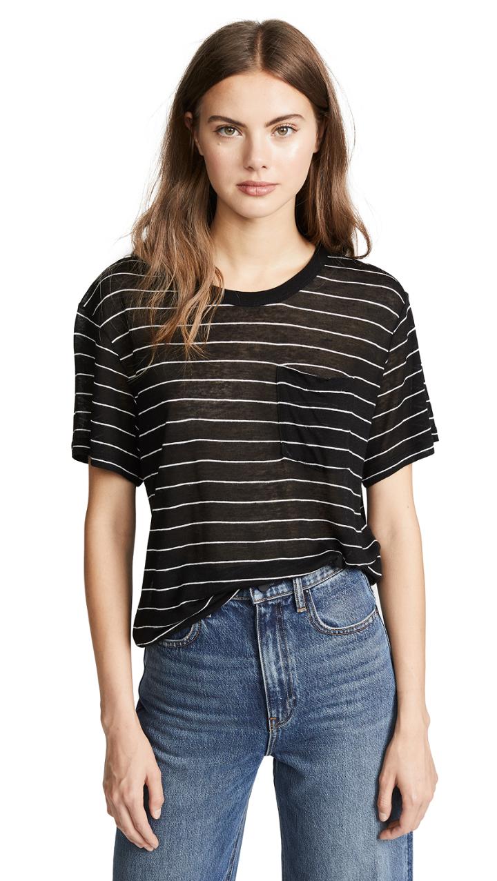 T By Alexander Wang Short Sleeve Pocket Tee