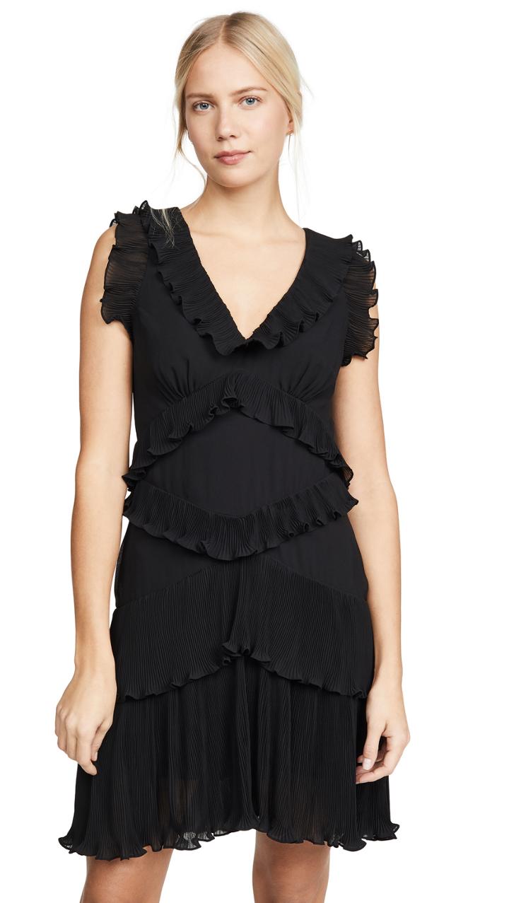 Zimmermann Super Eight Silk Frill Mini Dress
