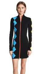 Diane Von Furstenberg Mock Neck Mini Dress