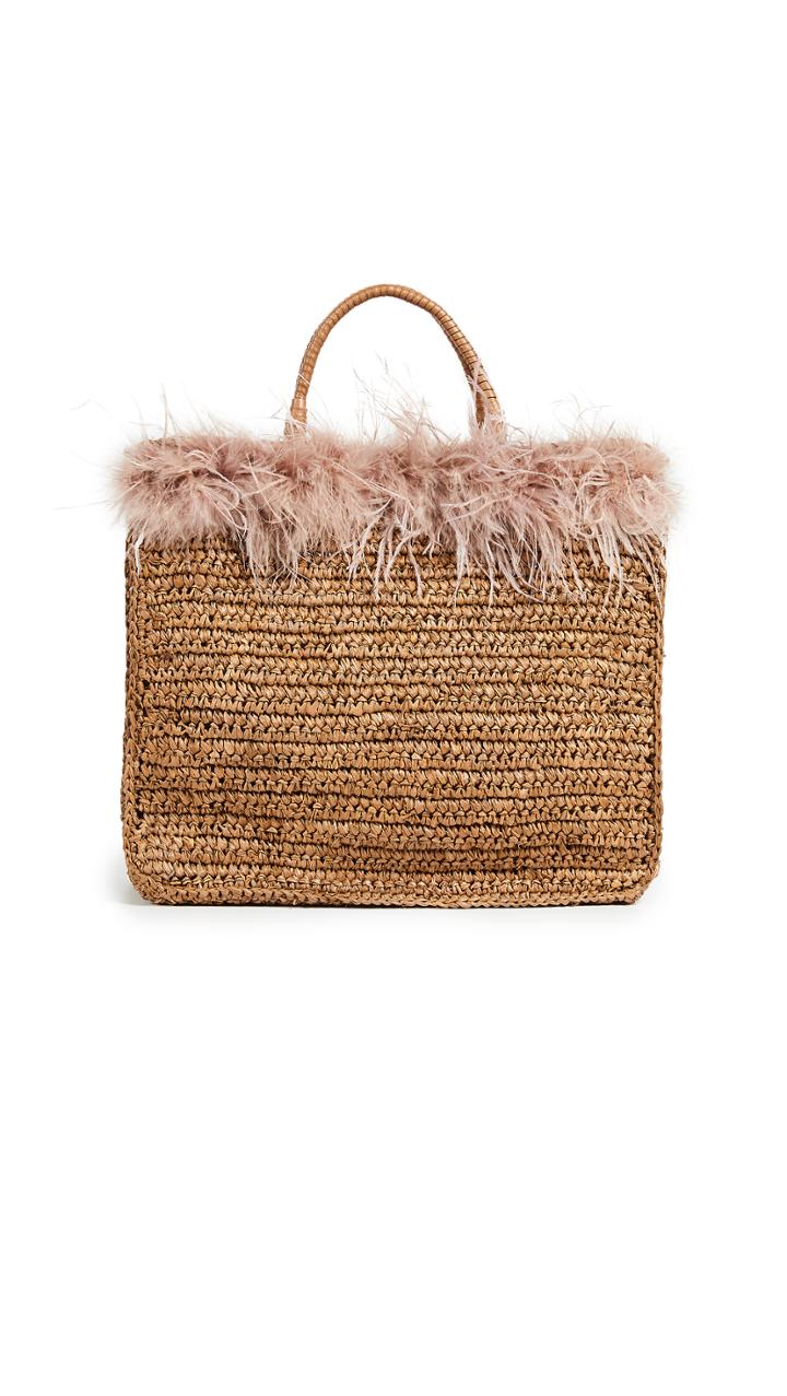 Loeffler Randall Raffia Travel Tote Bag