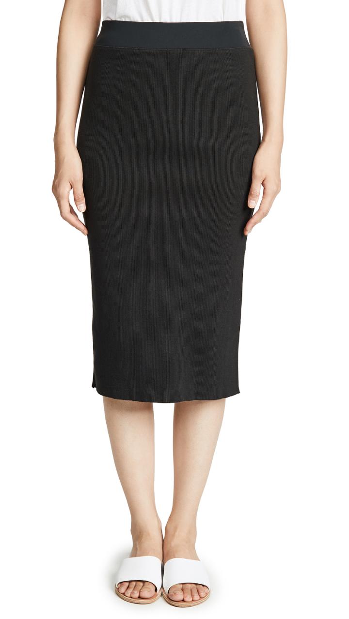 James Perse Midi Rib Skirt