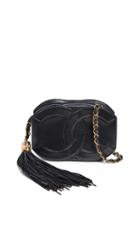 What Goes Around Comes Around Chanel Black Lambskin Cc Mini Shoulder Bag