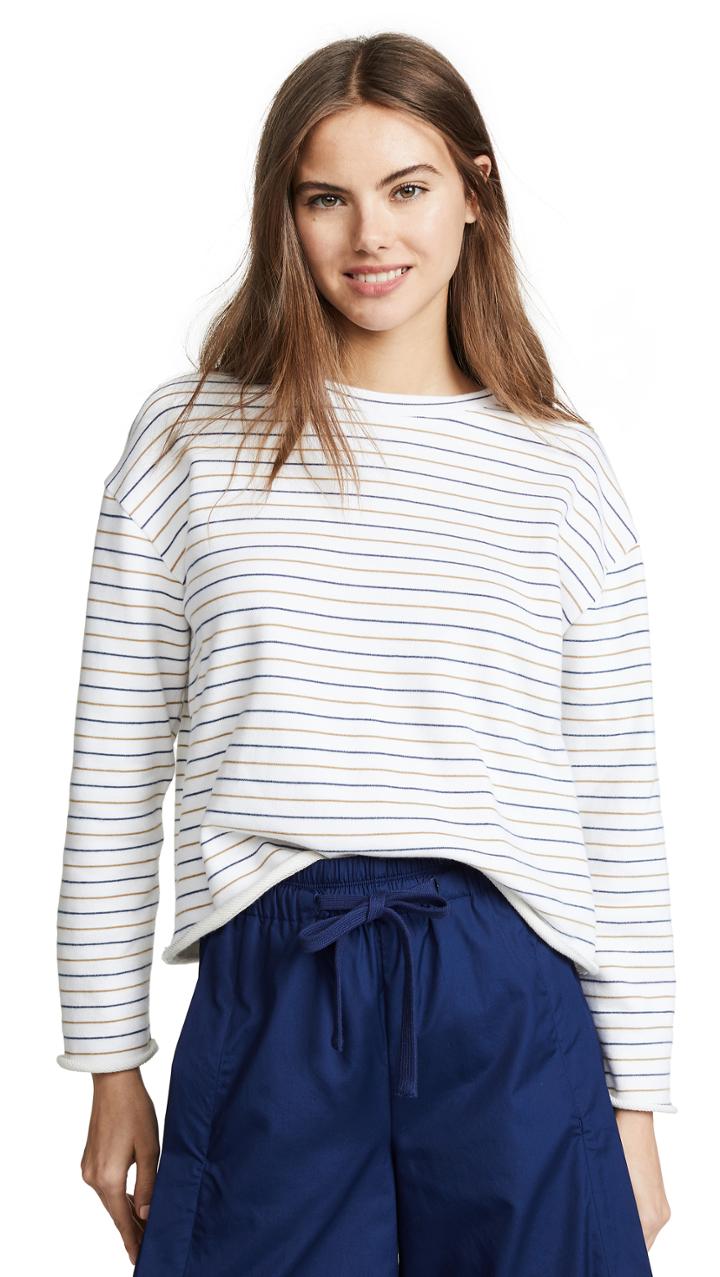 Vince Triple Stripe Sweatshirt
