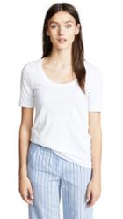 Adam Lippes Open Neck T Shirt