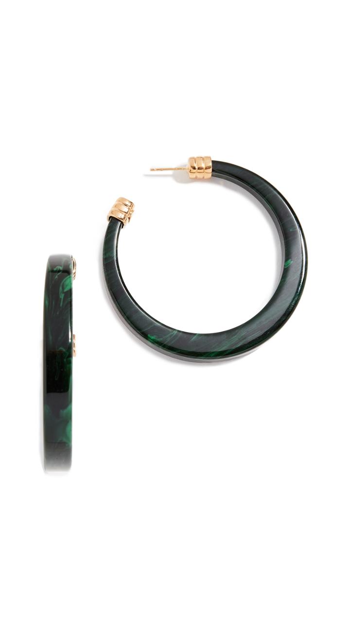 Gas Bijoux Bo Caftan Oval Acetate Hoop Earrings