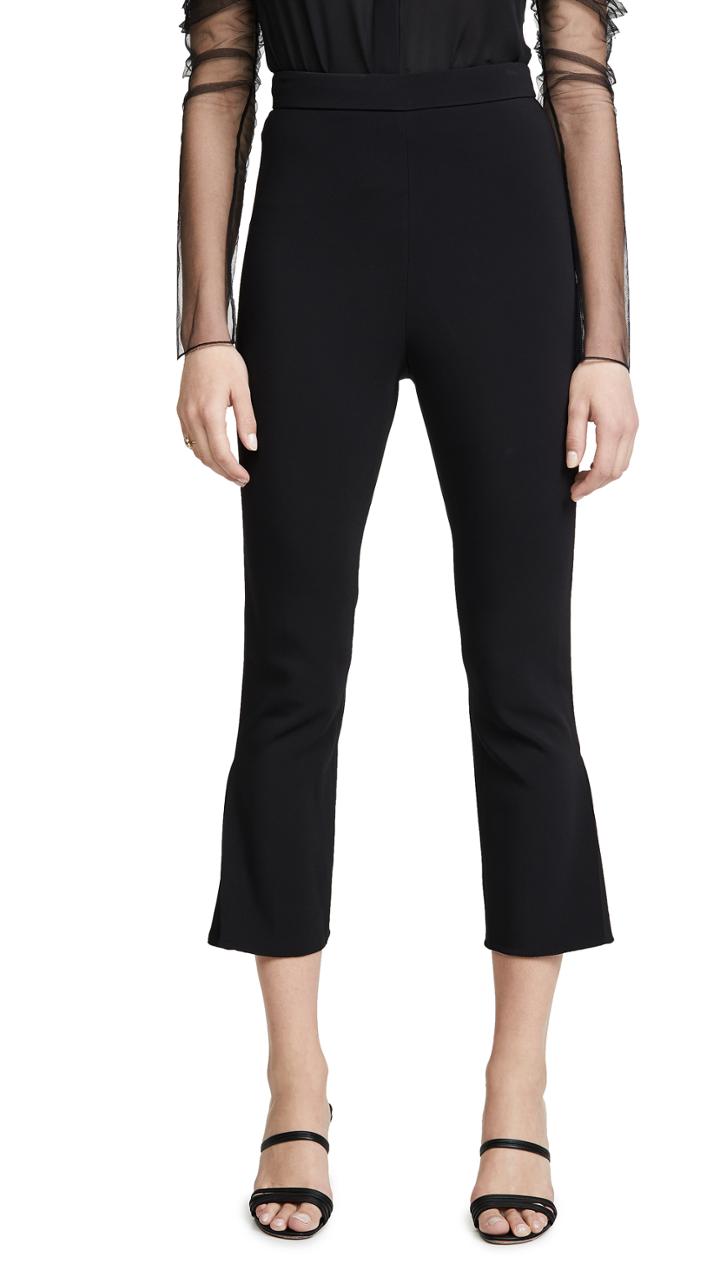 Cushnie High Waisted Cropped Fitted Pants