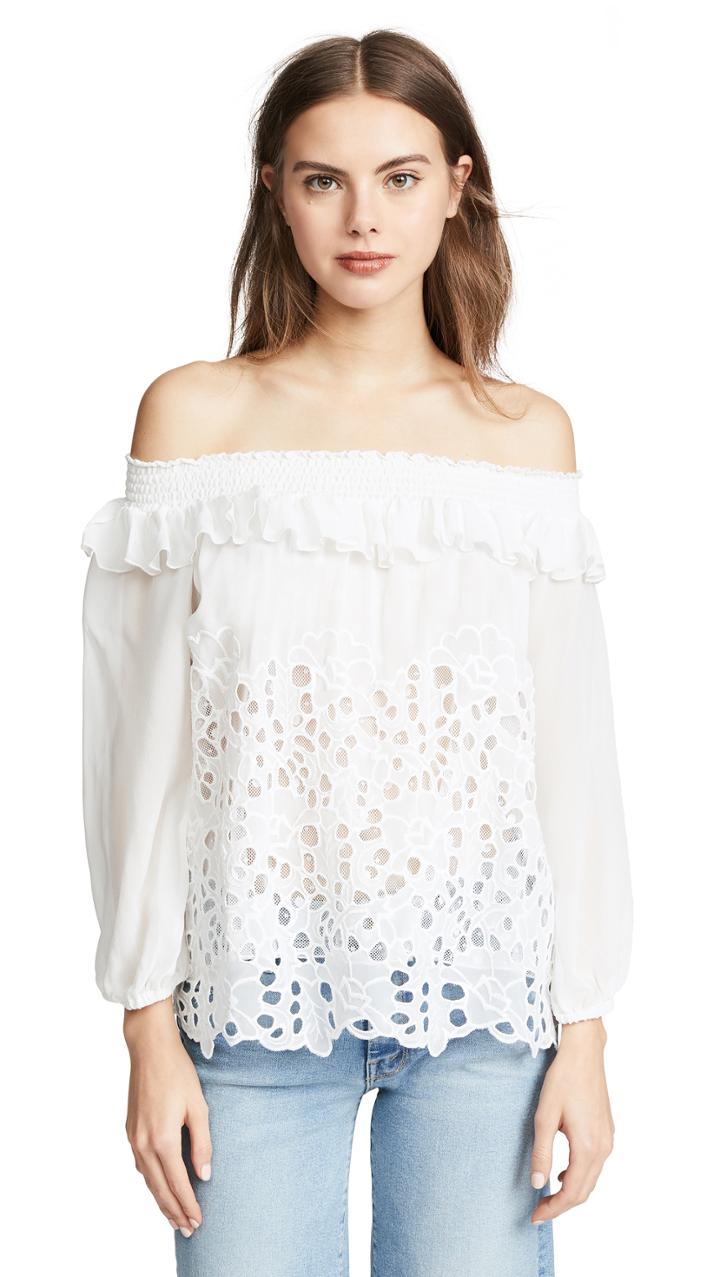 Temptation Positano Long Sleeve Off Shoulder Top