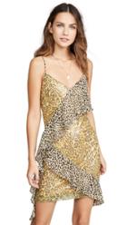Endless Rose Spangle Leopard Pattern Dress