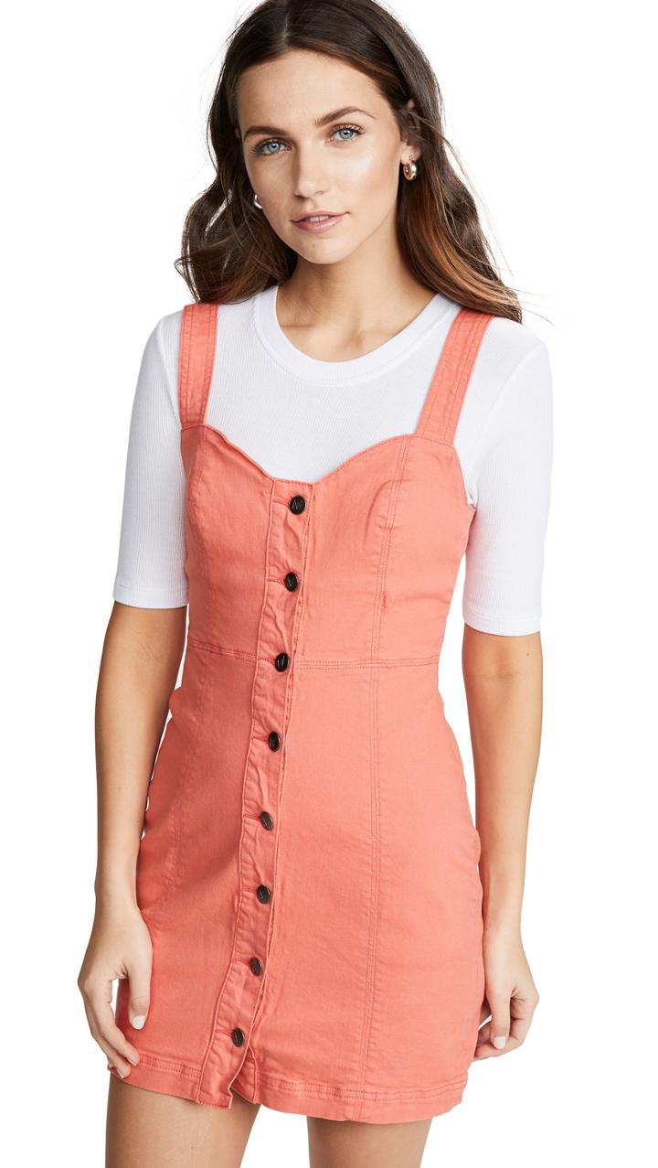 Minkpink Chasing Sunrise Denim Dress