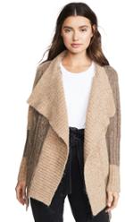 Yigal Azrouel Two Tone Patch Work Cardigan