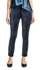 Paige Velvet Hoxton Ankle Peg Exposed Button Fly Jeans