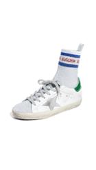 Golden Goose Supserstar Metallic Socks Sneakers